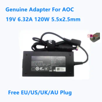 Genuine 19V 6.32A 120W 5.5x2.5mm PA-1121-19 Power Supply AC Adapter For AOC Monitor Charger
