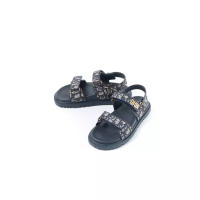 Dior Sandal CHRISTIAN DIOR DIORACT OBLIQUE NAVY STRAP SANDAL 100% ORIGINAL