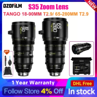 DZOFilm Tango 18-90mm T2.9 &amp; 65-280mm T2.9 S35 Zoom Lens Bundle (ARRI PL &amp; Canon EF, Feet)