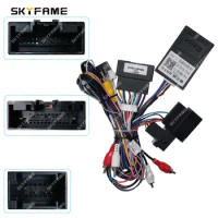 SKYFAME Car 16pin Wiring Harness Adapter Canbus Box Decoder Android Radio Power Cable For Ford Kuga Escape Ecosport Fiesta