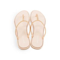 รองเท้าแตะแบบคีบ ส้นแบน 0.5 นิ้ว สีชมพู รุ่น JL-4002