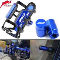 For HONDA FORZA 350 FORZA350 NSS350 2018-2022 CNC Water Bottle Holder Motorcycle Accessories Bottle Cage &amp; Tire Valve caps Cover