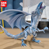 In Stock Bandai S.H.Monsterarts Shm Yu-Gi-Oh Blue-Eyes White Dragon Anime Action Figuresmodels Deskt