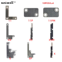 10PCS Battery Metal FPC Plate Cover Replacement for iphone 13 11 Pro Max 12 Mini X Xs Max Xr Inner Bracket Clip Repair Parts