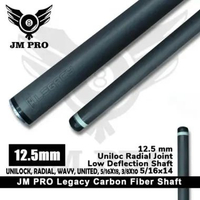 JM PRO LEGACY CARBON FIBER SHAFT BILLIARD LOW DEFLECTION FEELING PADAT JOINT UNILOCK RADIAL UNITED W