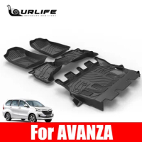 Custom Car TPE Floor Mats Foot Mat For Toyota Avanza 15-19 Right Left Hand Drive Specialized Auto Accessories Protection Carpet