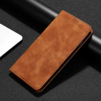 Flip Cover For On TCL 20SE Wallet Case Fit TCL 20R Bremen Card Slots Coque TCL 20AX 5G Buckle Pure Color Luxury Shell Soft Cape