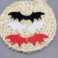 100pcs/lot Ultrasonic Embossed bat wings Fel Dragon wings patch for Halloween crafts phone hair bow accessories wholesale