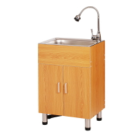 水槽櫃 不鏽鋼水槽 洗碗槽 廚房304不鏽鋼水槽櫃洗菜盆一體櫃櫥櫃家用洗手池洗碗槽雙槽儲物『xy14121』