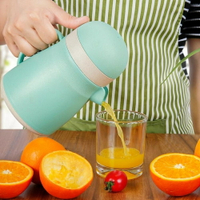 橙汁榨汁機手動迷你榨汁杯水果原汁機小型家用橙子檸檬果汁榨汁器-快速出貨