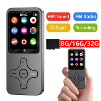 2023 MP3 Player 1.8 Inch Bluetooth5.0 MP4 Mp3 Music Player FM Radio Receiver Built-in Speaker E-Book Walkman Running mp3 Players