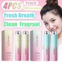 [COD&Hot Sale] IMAGES 4pcs Mouth Spray Peach+Milk Tea Oolong Flvor Fresh Breath Clean Taste Fragranc