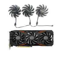 3 fans New for GIGABYTE GeForce P104-100 GTX1060 1070 1070ti 1080 1080ti G1 GAMING graphics card replacement fan T128010SU