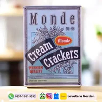 Monde Cream Crakers Tin 1200 gr / Biskuit Kaleng Monde Cream Crackers