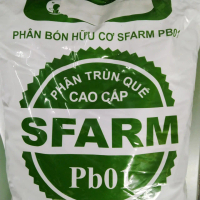 Phân bón hữu cơ SFARM PB01_Phân trùn quế  cao cấp SFARM Pb01, bao 2kg, nguyên chất bổ sung dinh dưỡn