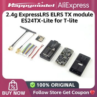 HappyModel ES24TX Slim Pro 2.4G 1000mW ExpressLRS ELR TX Module RGB LED Cooling Fan for FRSKY X-Lite X9 Lite TBS Tango2 Pro