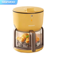 DAEWOO Home Kitchen Appliances Air Fryers with Nonstick Basket Electric Hot Glass Air Fryers Oven 2L Capacity