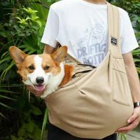 Dog Sling Puppy Carrier Sling Dog Travel Bag Puppy Carrier Portable Crossbody Puppy Carrying Purse Bag for Shopping Subway