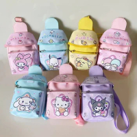 MINISO - Sanrio Anime Sling Bag, Cinnamoroll, Kuromi Sling Backpack, KT, My Melody, PC Design Fancy Pack, Kawaii Chest Bag