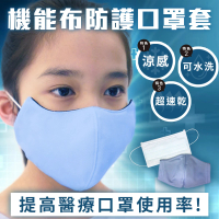 【IvyMaison】CHARME機能布防護口罩套-兒童(防口水氣味 3D立體剪裁肪層防護+)