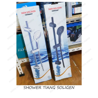 Shower Mandi Tiang Set New Soligen Germany Chrome/ Hitam (Sesuai Foto)