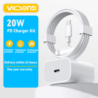 Bộ sạc nhanh 20W PD, Bộ sạc nhanh cho iPhone, Cáp USB Type C, Sạc nhanh, Tương thích với iPhone 8, X