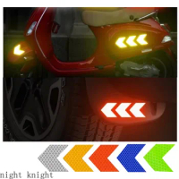 20PCS/Set Car Reflective Sticker Arrow Safety Warning Conspicuity Reflective Tape Strip Sticker Motorcycle Auto Tail Bar Bumper
