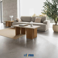 Informa Nordia Voula Meja Tamu - Cokelat Oak Coffee Table Meja Ruang Tamu Meja Sofa Minimalis