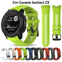 For Garmin Instinct 2X Solar Strap Smartwatch Watch Band Belt Bracelet Watchband Ремешок correa Replacement Wristband