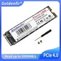 Goldenfir SSD PCIe 4.0 512GB 1TB 2TB M.2 NVMe Solid State Drive M2 Internal Hard Disk for Desktop PS5