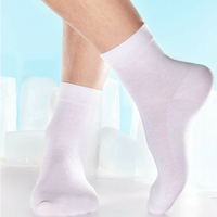 12雙裝襪子冰絲夏季超薄透氣襪薄款男襪網眼排汗透氣中筒春夏男襪