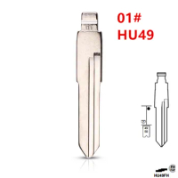 10pcs Uncut flip Metal key blade 01# HU49 for VW Jetta Santana for KD keydiy xhorse VVDI remotes universal No.01