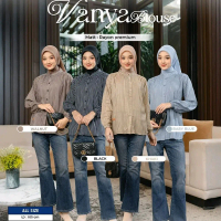 Vanya Blouse Rayon premium Blouse Ghiina Atasan rayon atasan salur blouse adem