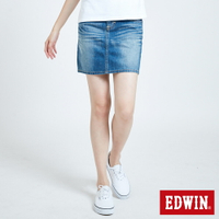 EDWIN MISS EDWIN503基本牛仔短裙-女款 中古藍
