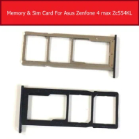 Genuine Sim Card Tray Slot For Asus Zenfone 4 max pro ZC554KL SIM Card Connector Holder Metal Material Replacement repair parts