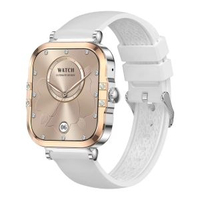 內地直送 - 智慧手錶HK82方形AMOLED熒幕女士NFC提醒睡眠監測觸屏智慧穿戴