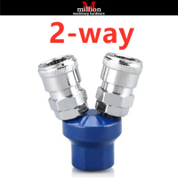 2 Way 3 Way Quick Connector Air Compressor Manifold Multi Hose Coupler Fitting Pneumatic Tools Hardw