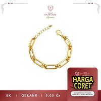 Gelang Tangan Emas Fashion Wanita Model Tiff 8K/375 Terbaru Termurah Asli Ccn