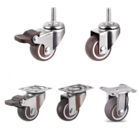 4Pcs Furniture Casters Heavy Universal Mute Wheel 360° Swivel Rubber Roller for Platform Trolley Chair Household Accessories