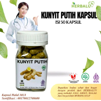 Kapsul Herbal Kunyit Putih Curcuma Zedoaria Original ( Lambung , GERD , Tumor , Kanker )