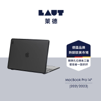【LAUT 萊德】Macbook Pro 14吋（2021/2023）防摔筆電保護殼-黑(適用M1/M2/M3電腦殼)