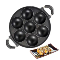 7 Hole Cake Cooking Pan Cast Iron Omelette Pan Non Stick Cooking Pot Breakfast Egg Pan Cake Mould Cookware For Scones Cornbread