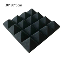 4 pcs High Density Retardant Pyramid Foam Sound Proofing 5cm Thickness Studio Sponge