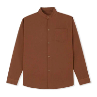 Áo sơ mi dài tay cổ tàu PN.STORE 1993 chất Đũi Form Reguler Menswear Nam Đen