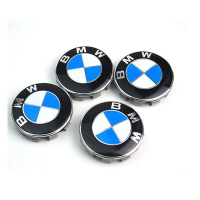 WorldAutoParts 4pcs Car Wheel Center Hub Cap Cover Rim Emblem for BMW E39 E36 E60 E90 E46 F30 F10 F2
