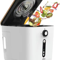 Upgraded Electric Composter for Kitchen, 3L Smart Countertop Composter Indoor Odorless with Detachable Carbon Filter, Auto