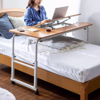 跨床桌 床上電腦桌 床上書桌 可移動升降跨床桌學生床上書桌簡約家用台式電腦桌臥室床邊寫字桌【MJ21432】