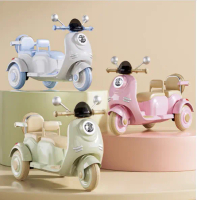 New Children's Electric Motor 2 Seater Tricycle Boy and Girl Baby Battery Car Children Can Sit Charg