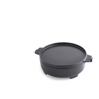 Cast iron pot outdoor portable pot and pan smokeless stir fry pot outdoor camping barbecue grill