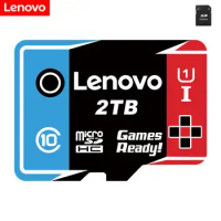 Lenovo Memory Cards A1 V30 Ultra Micro TF SD Card 128GB 32GB 64GB 256GB 1TB 2TB 512GB SD/TF Flash Card For Computer Drone